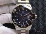 Swiss Clone Tag Heuer Aquaracer Calibre 5 43 MM Stainless Steel Band Ceramic Bezel Automatic Watch